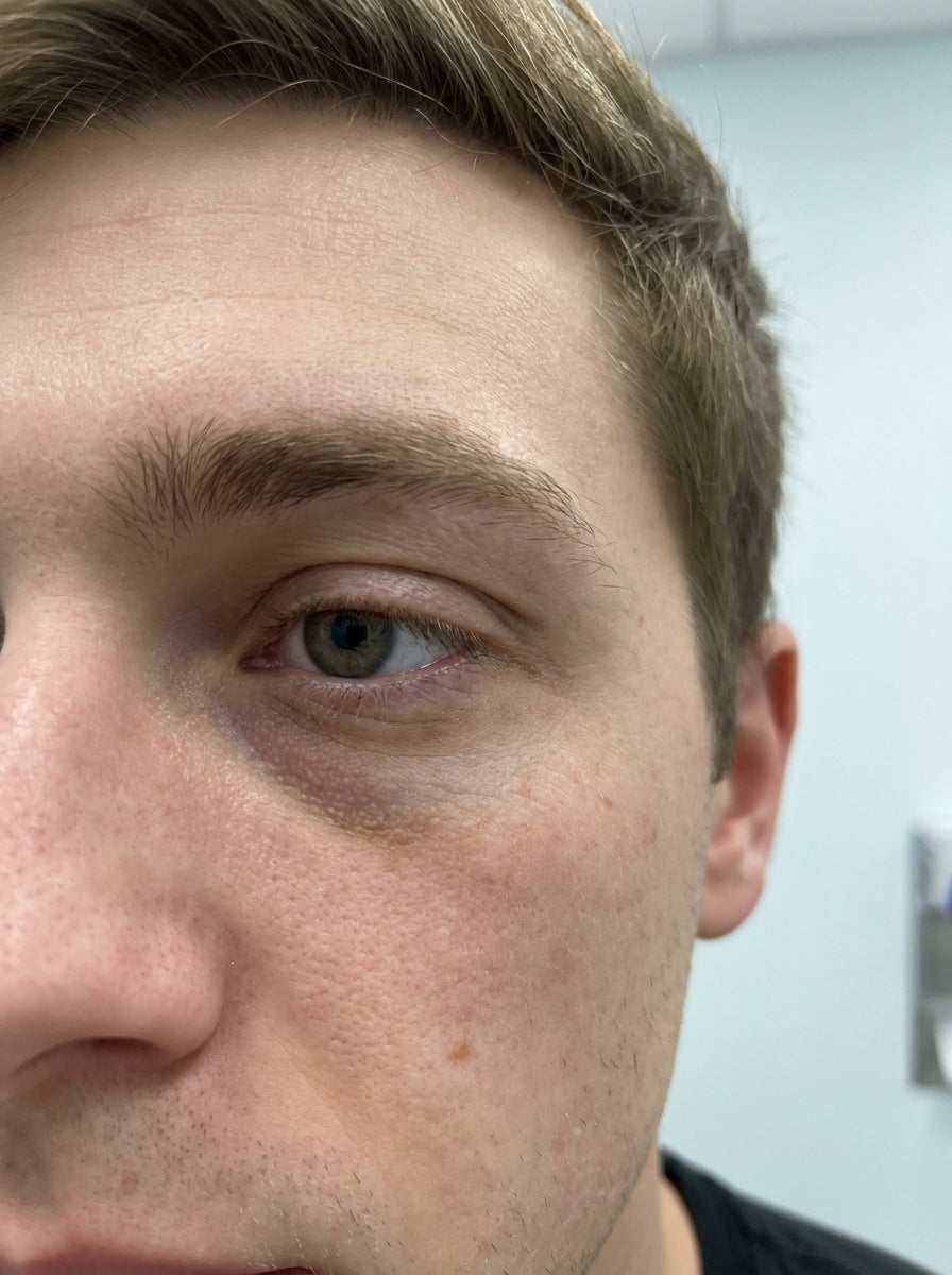 Before - dark circles under eye