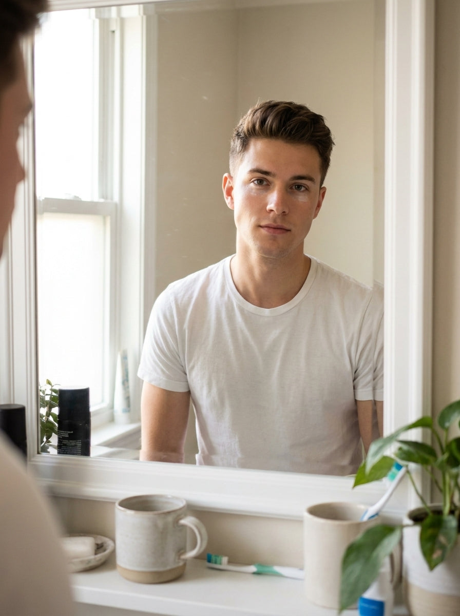 Morning mirror, clear under-eyes